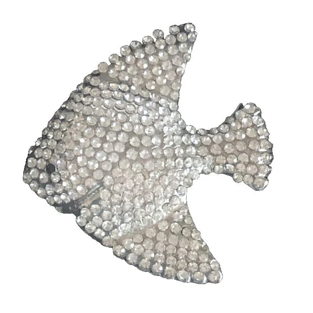 Tahari Angel Fish Napkin Rings Rhinestone Bling Beach Coastal Summer Set of 4